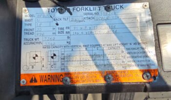 
									Toyota 8FGCU20 Forklift 2012 full								